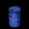 Blue Metal Barrel