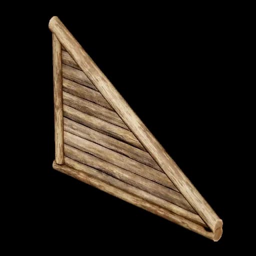 Wooden Triangular Wall